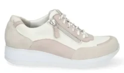 Durea - Wijdte E - Off White - 6263 - Uitneembaar Voetbed