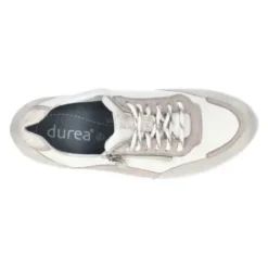 Durea - Wijdte E - Off White - 6263 - Uitneembaar Voetbed