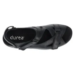 Durea - Wijdte E - 7258 - Zwart - Uitneembaar voetbed