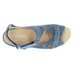 Durea - Wijdte G - 7419 - Blauw - Uitneembaar Voetbed
