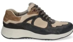 Durea - Wijdte G - 6283 0776 - Bruin beige combi - Uitneembaar voetbed