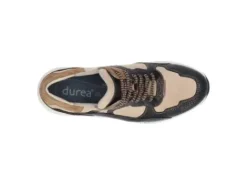 Durea - Wijdte G - 6283 0776 - Bruin beige combi - Uitneembaar voetbed
