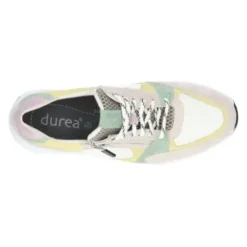 Durea - Wijdte H - Beige met Pastel - 6295 - Uitneembaar Voetbed
