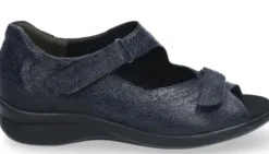 Durea - Wijdte K- 7395 - Blauw - Uitneembaar Voetbed