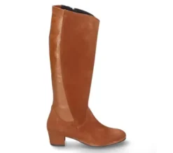 Durea - Wijdte K - 9806 1264 - Cognac - Uitneembaar voetbed - L schacht