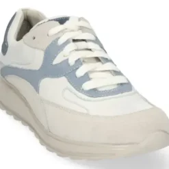 Durea - Wijdte K - Wit met Blauw - 6272 - Uitneembaar voetbed