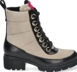 Durea - Wijdte K - 9788 0789 - Zwart/Beige - Uitneembaar voetbed