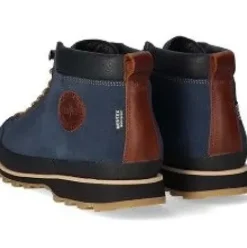 Lomer - Bio Naturale Mid MTX - 50085 A08 - Blauw - Uitneembaar voetbed