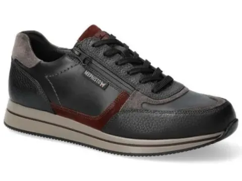Mephisto - ca Wijdte H - Gilford - 5145995 - Zwart - Uitneembaar voetbed