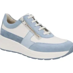 Solidus - Wijdte H - 46022 - Blauw met Wit - Uitneembaar Voetbed