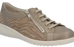 Solidus - Wijdte M - 49000 40462 - Taupe - Uitneembaar voetbed