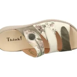 Think - 000078 7060 - Groen met beige - Uitneembaar voetbed