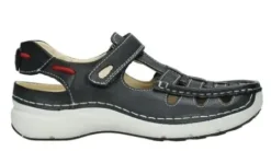 Wolky - Rolling Summer 35070- Zwart - Uitneembaar voetbed