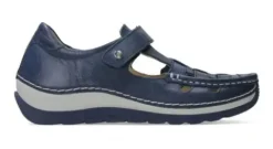 Wolky - Zambezi - 04902 35870 - Blauw - Uitneembaar voetbed